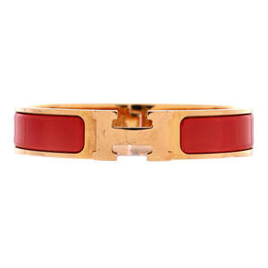 Hermes Narrow Clic H Bracelet Enamel